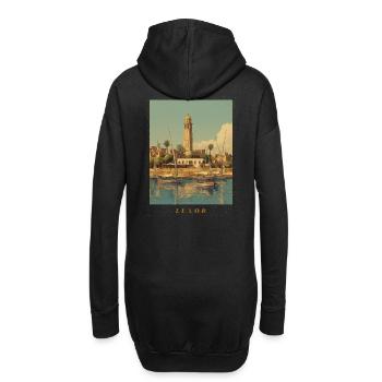 Luxor - Hoodie-Kleid - Schwarz - Hinten