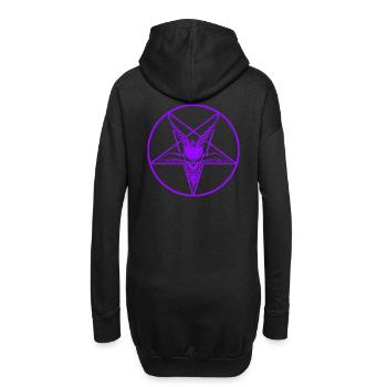 Satan Purple - Sweat-shirt à capuche long Femme - noir - Dos