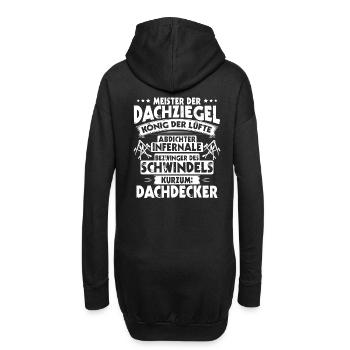 Dachdecker/Dachklempner/Dachspengler/Geschenk - Hoodie-Kleid - Schwarz - Hinten
