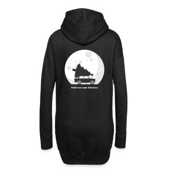 Früher war mehr Abenteuer (Trabi-Edition) - Hoodie-Kleid - Schwarz - Hinten