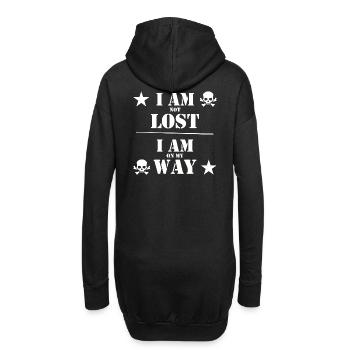 Nicht Verloren ! - Hoodie-Kleid - Schwarz - Hinten