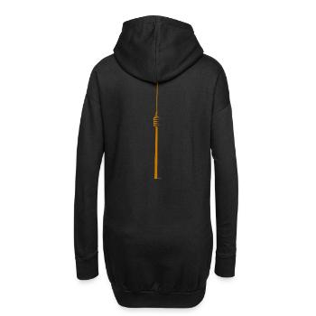 Fernsehturm#19 - Hoodie-Kleid - Schwarz - Hinten