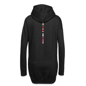 Leuchttürme, Niederlande, Türkei, USA, Deutschland - Hoodie-Kleid - Schwarz - Hinten