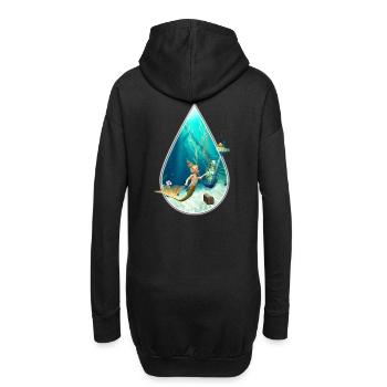 Little Mermaid 2 - Hoodie-Kleid - Schwarz - Hinten