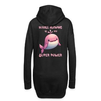 Bubble blowing is my super power - Hoodie-Kleid - Schwarz - Hinten