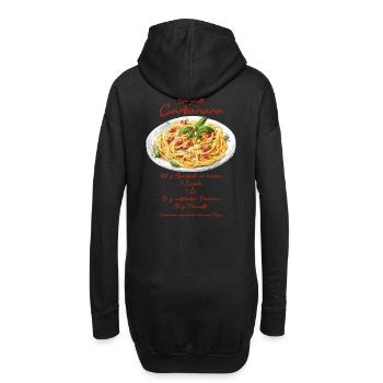 Carbonara - Sweat-shirt à capuche long Femme - noir - Dos