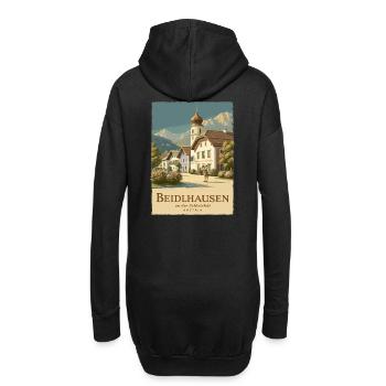 Beidlhausen Poster - Alpen Dorfharmonie - Hoodie-Kleid - Schwarz - Hinten