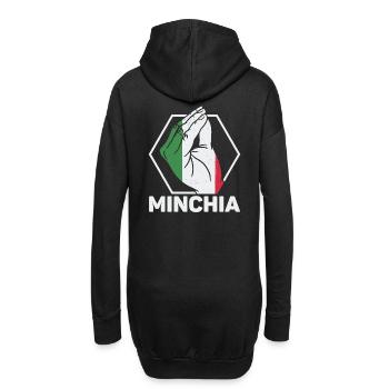 Italien Minichia Lustige Zitate Sprüche Italienisc - Hoodie-Kleid - Schwarz - Hinten