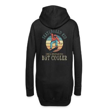 Skateboard Kids Skateboarding Boys Skater - Sweat-shirt à capuche long Femme - noir - Dos