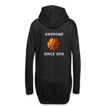 Basketball 2010 Anniversaire - Sweat-shirt à capuche long Femme - noir - Dos