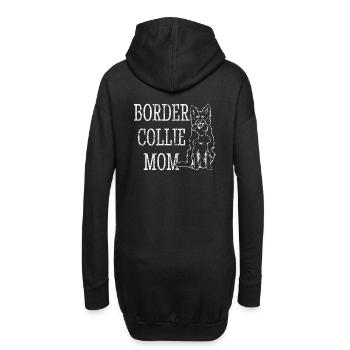 Einzigartiges Border-Collie-Design für - Hoodie-Kleid - Schwarz - Hinten