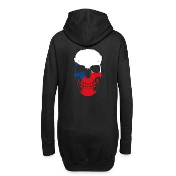 Drapeau de la République tchèque Pride Tchéquie Prague - Sweat-shirt à capuche long Femme - noir - Dos
