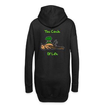Découvrez le cycle de la vie avec un - Sweat-shirt à capuche long Femme - noir - Dos