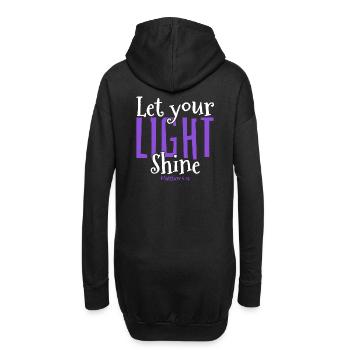 Conception de versets bibliques de l’ fidèle de l’équipe de Jésus - Sweat-shirt à capuche long Femme - noir - Dos