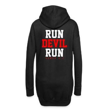 Verbünden Sie Jesus mit exklusivem - Hoodie-Kleid - Schwarz - Hinten