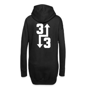 Fan de baseball drôle « Three 3 Home Run » Glacière - Sweat-shirt à capuche long Femme - noir - Dos