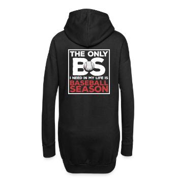 Drôle de dicton de saison de baseball pour - Sweat-shirt à capuche long Femme - noir - Dos