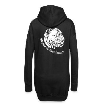 153bt Bordeaux Dogge - Hoodie-Kleid - Schwarz - Hinten