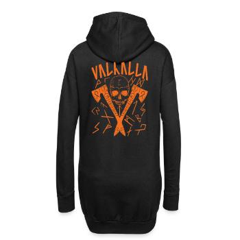 Valhalla Runes - Hoodie-Kleid - Schwarz - Hinten