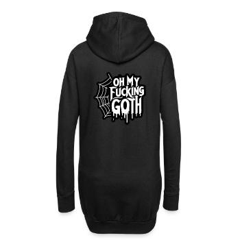 T-shirt à slogan gothique énervé - toile d’araignée audacieuse - Sweat-shirt à capuche long Femme - noir - Dos