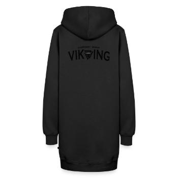 Viking - Hoodie-Kleid - Schwarz - Hinten - AI Model Female 172 light (172cm)