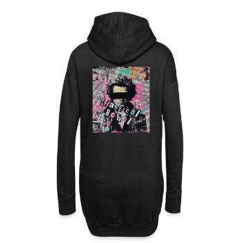 Beethoven Klassische Rebel Punk Kunst Collage - Hoodie-Kleid - Schwarz - Hinten