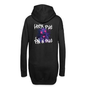 Poupée vaudou – « Mettons une épingle là-dedans » - Sweat-shirt à capuche long Femme - noir - Dos