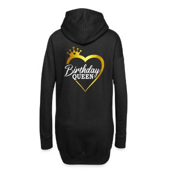 Birthday Queen - Cadeau d’anniversaire - Sweat-shirt à capuche long Femme - noir - Dos