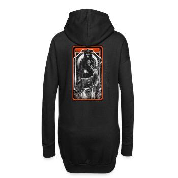 Geist Halloween Dark Hirsch Geister Horror Wald - Hoodie-Kleid - Schwarz - Hinten