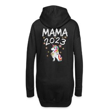 Maman 2023 - Sweat-shirt à capuche long Femme - noir - Dos