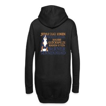 Berner Sennenhund Sennenhunde Schutzengel - Hoodie-Kleid - Schwarz - Hinten