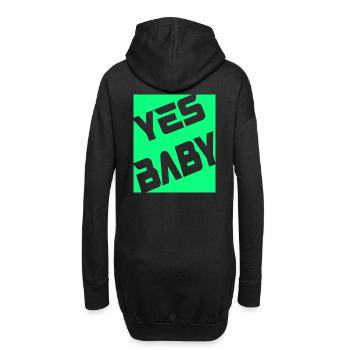 Yes Baby - Hoodie-Kleid - Schwarz - Hinten