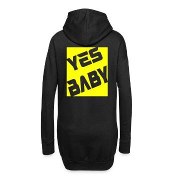 Yes Baby - Hoodie-Kleid - Schwarz - Hinten