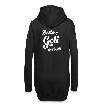 Beste Goli fragen Patentante fragen Taufe Schweiz - Hoodie-Kleid - Schwarz - Hinten