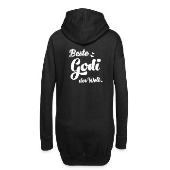 Beste Godi fragen Patentante Tante Lieblingstante - Hoodie-Kleid - Schwarz - Hinten