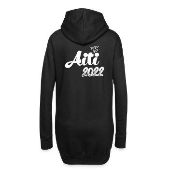 Mama 2022 finnische Mama 2022 Finnland Baby Geburt - Hoodie-Kleid - Schwarz - Hinten