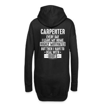 Carpenter joiner carpenter carpenter carpenter - Hoodie Dress - black - Back