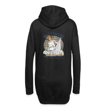 Alfons Mucha - bleu Deschamps en vente ici - Hoodie-Kleid - Schwarz - Hinten