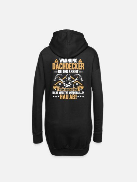 Dachdecker Dachdeckerei Dachklempner Dachspengler - Hoodie-Kleid - Schwarz