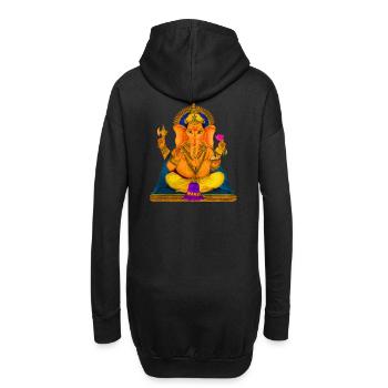 Ganesha - Sweat-shirt à capuche long Femme - noir - Dos
