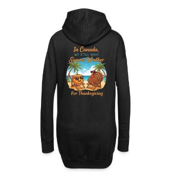 L’été au Canada - Sweat-shirt à capuche long Femme - noir - Dos