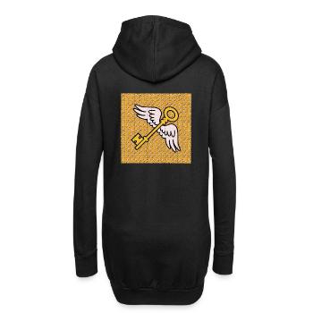 LSD Flying Keys Löschblatt - Hoodie-Kleid - Schwarz - Hinten
