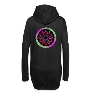 LSD Acid Wheel - Hoodie Dress - black - Back