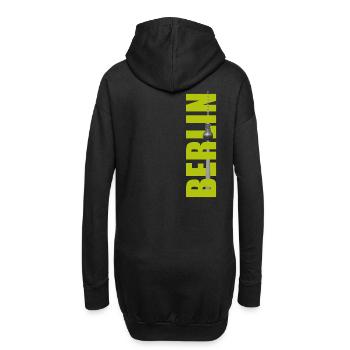 Berliner Fernsehturm - Hoodie-Kleid - Schwarz - Hinten