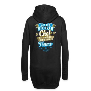 Chef T Shirt stolzer Chef eines fantastischen Team - Hoodie-Kleid - Schwarz - Hinten