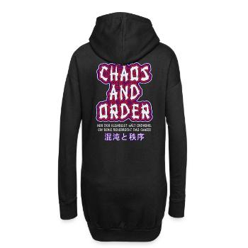 Chaos & Order / Chaos & Ordnung - Hoodie-Kleid - Schwarz - Hinten