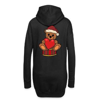 Nounours Père Noël Noël Ours en peluche Père Noël - Sweat-shirt à capuche long Femme - noir - Dos