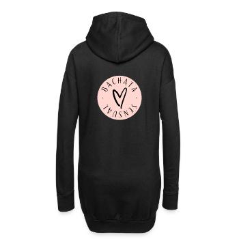 Bachata Sensual Circle - Hoodie-Kleid - Schwarz - Hinten
