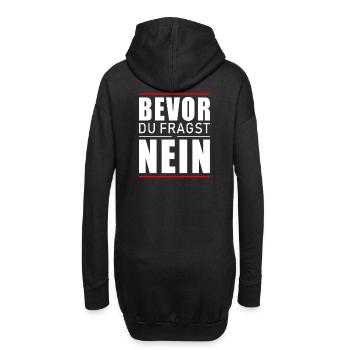 Bevor du fragst nein - Hoodie-Kleid - Schwarz - Hinten