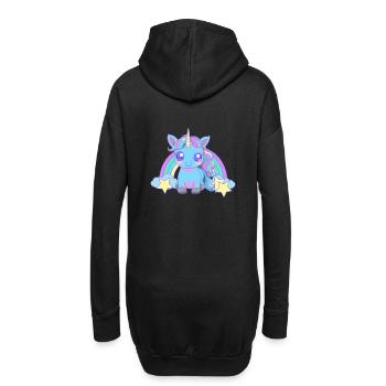 Bébé Licorne Licornes Enfants Enfant Tout-petits - Sweat-shirt à capuche long Femme - noir - Dos